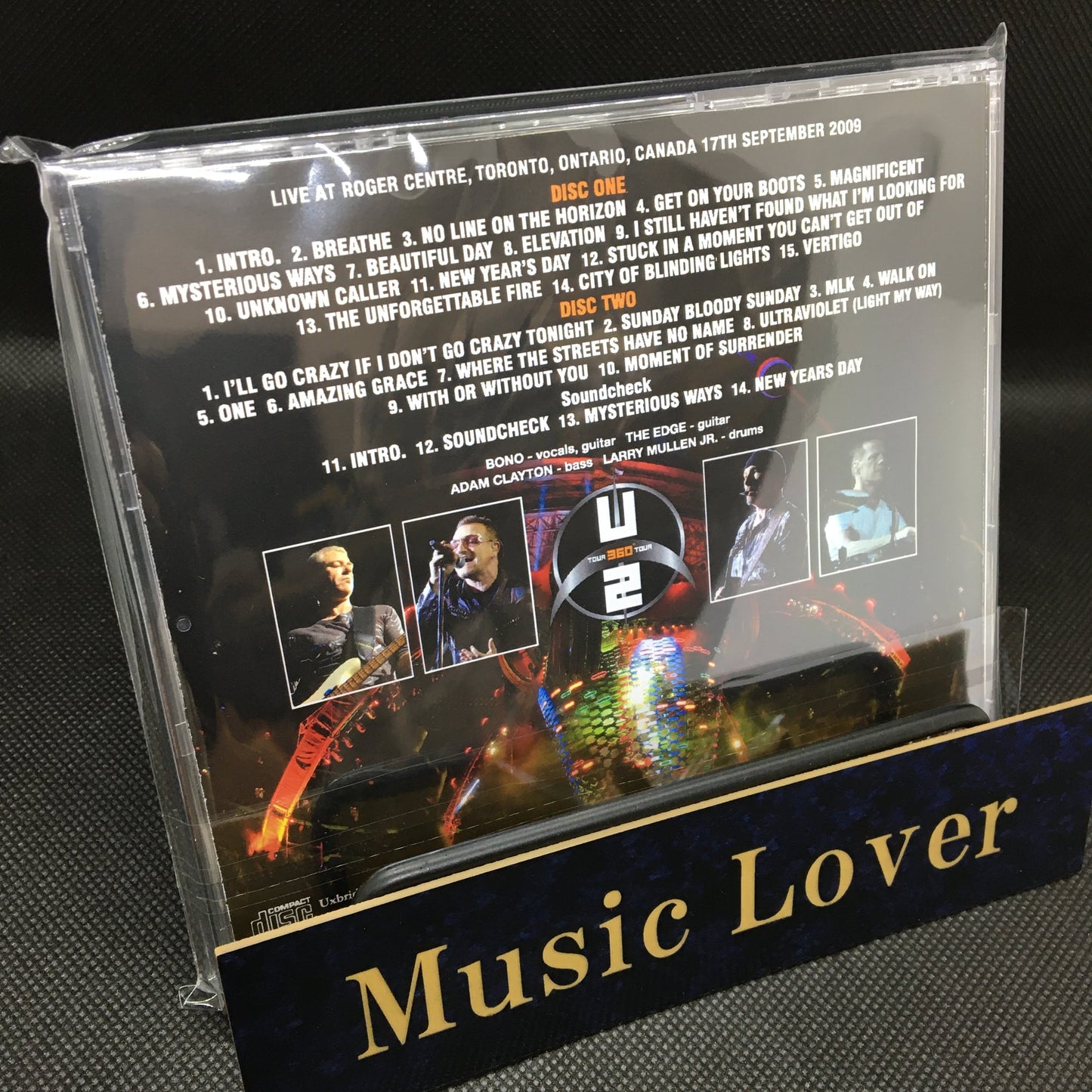 U2 / TORONTO 2009 2ND NIGHT IN EAR MONITOR RECORDING (2CDR)