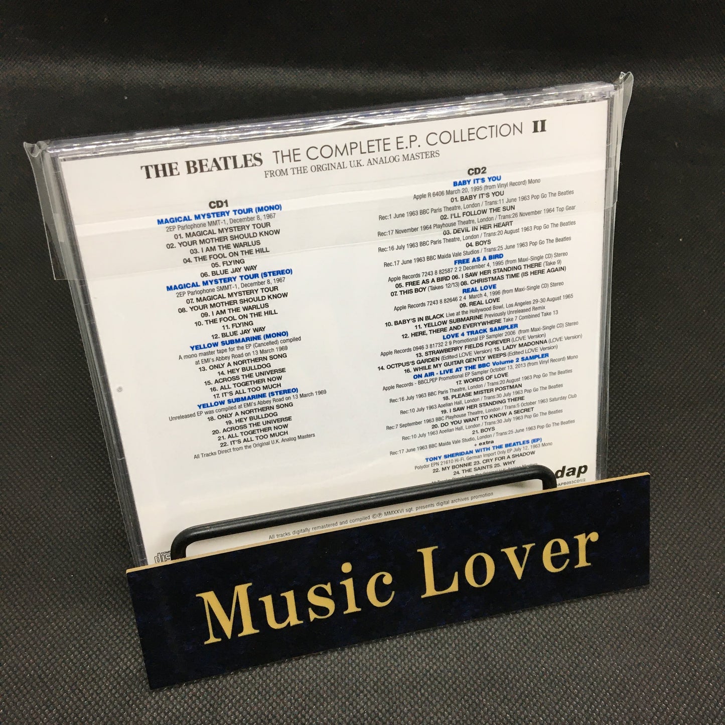 THE BEATLES / THE COMPLETE E.P. COLLECTION II FROM THE ORGINAL U.K. ANALOG MASTERS (2CD)