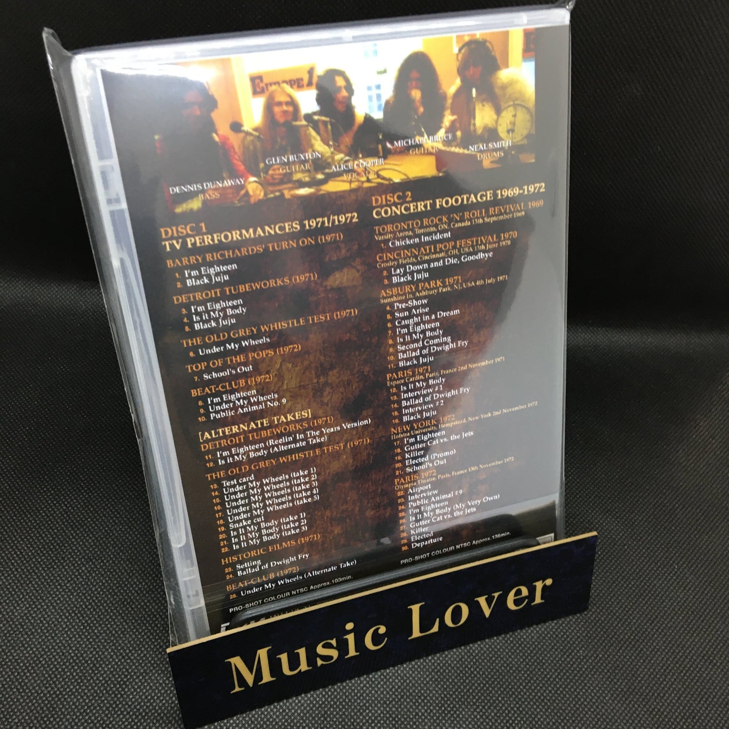 ALICE COOPER / THE EARLY VISIONS 1969-1972 PRO SHOT (2DVDR)