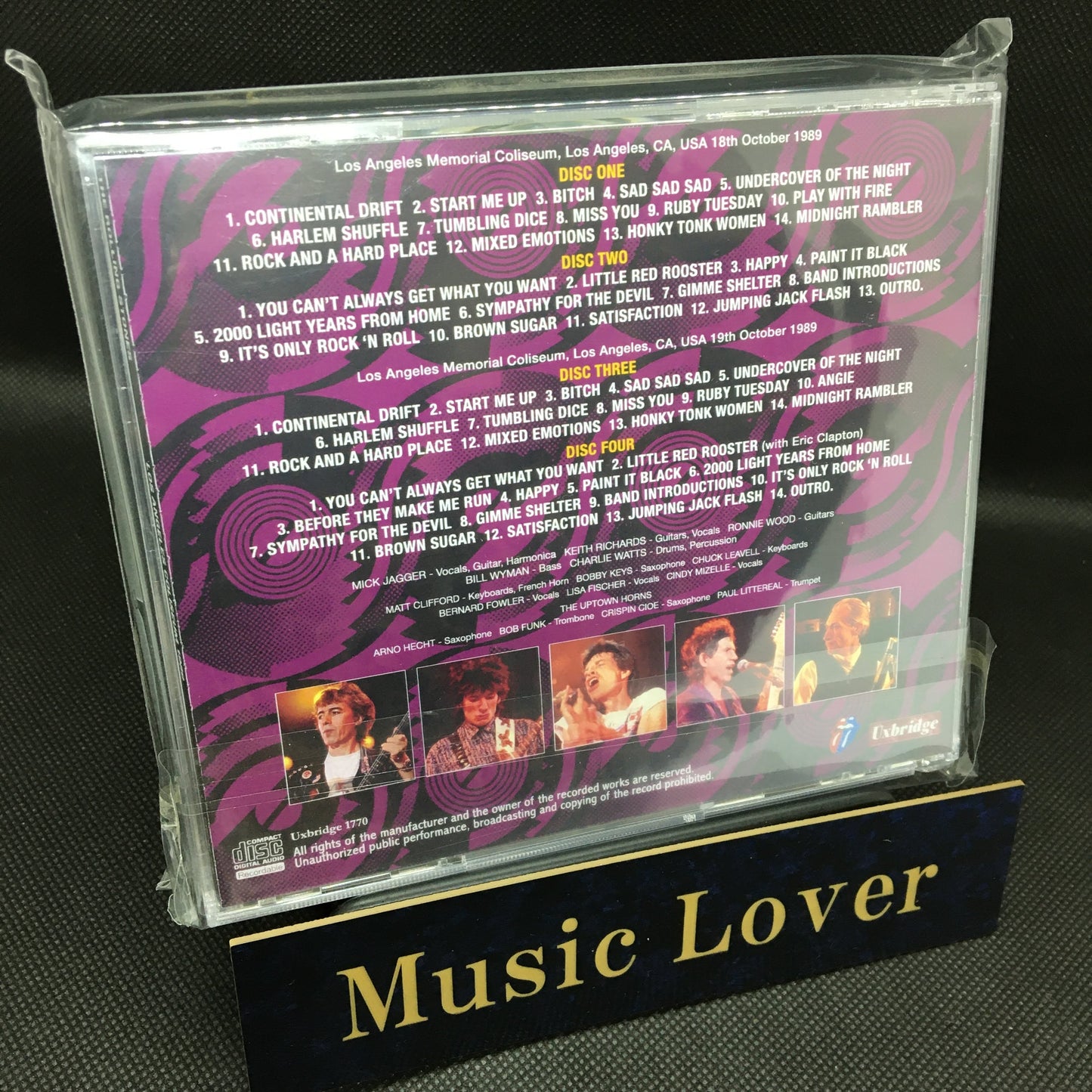 THE ROLLING STONES / LOS ANGELES COLISEUM 1989 (4CDR)