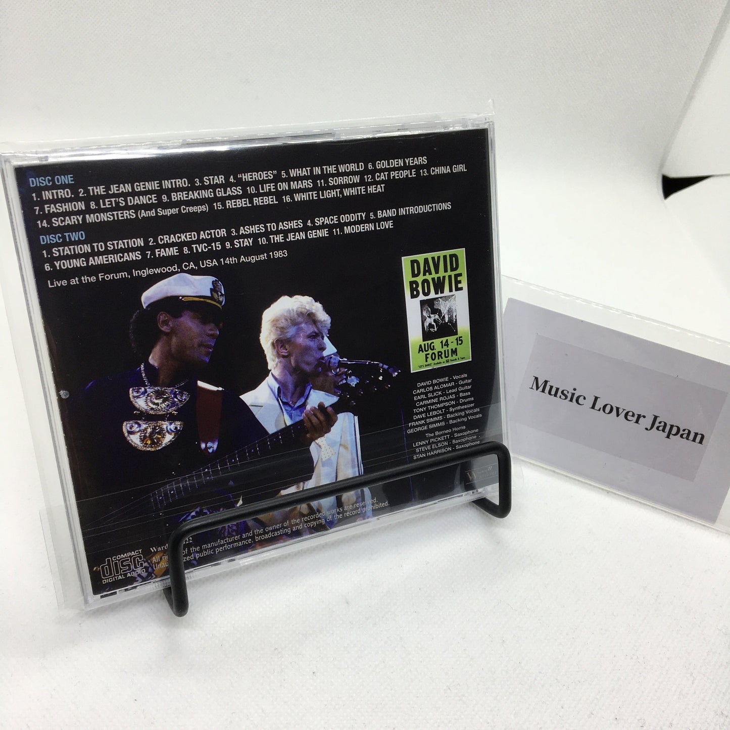 DAVID BOWIE / L.A. FORUM 1983 1ST NIGHT MIKE MILLARD FIRST GENERATION CASSETTES (2CD)