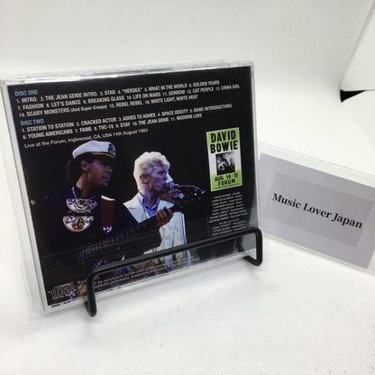 DAVID BOWIE / L.A. FORUM 1983 1ST NIGHT MIKE MILLARD FIRST GENERATION CASSETTES (2CD)