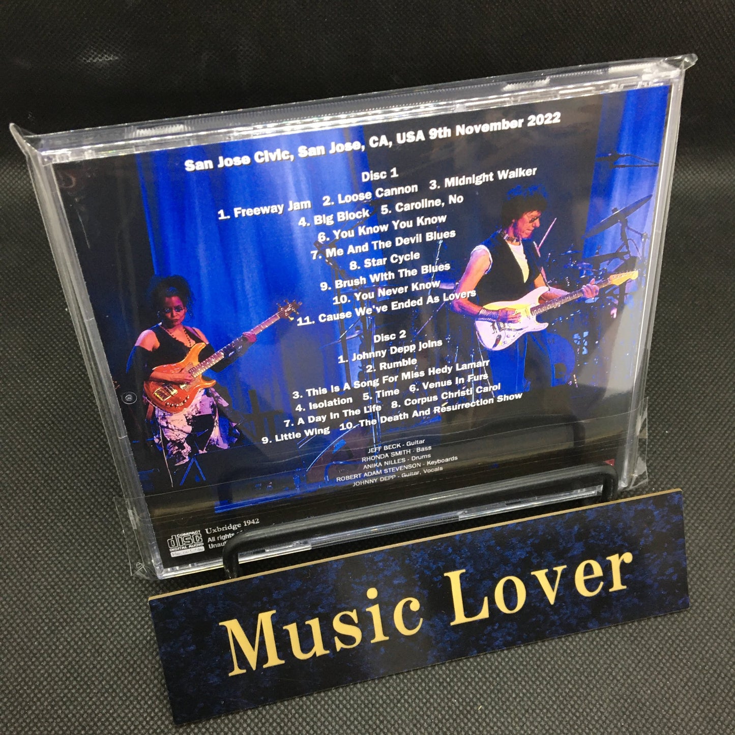 JEFF BECK w/JOHNNY DEPP / SAN JOSE 2022 (2CDR)