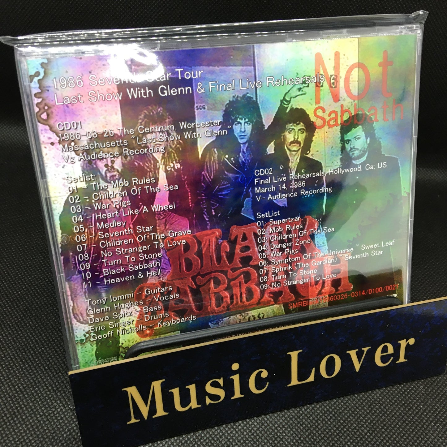 BLACK SABBATH / Seventh Star Tour 1986 (2CDR)