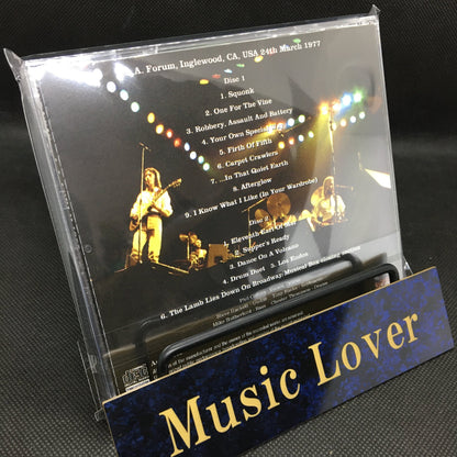 GENESIS / L.A. FORUM 1977 BARRY GOLDSTEIN MASTER CASSETTES (2CDR)