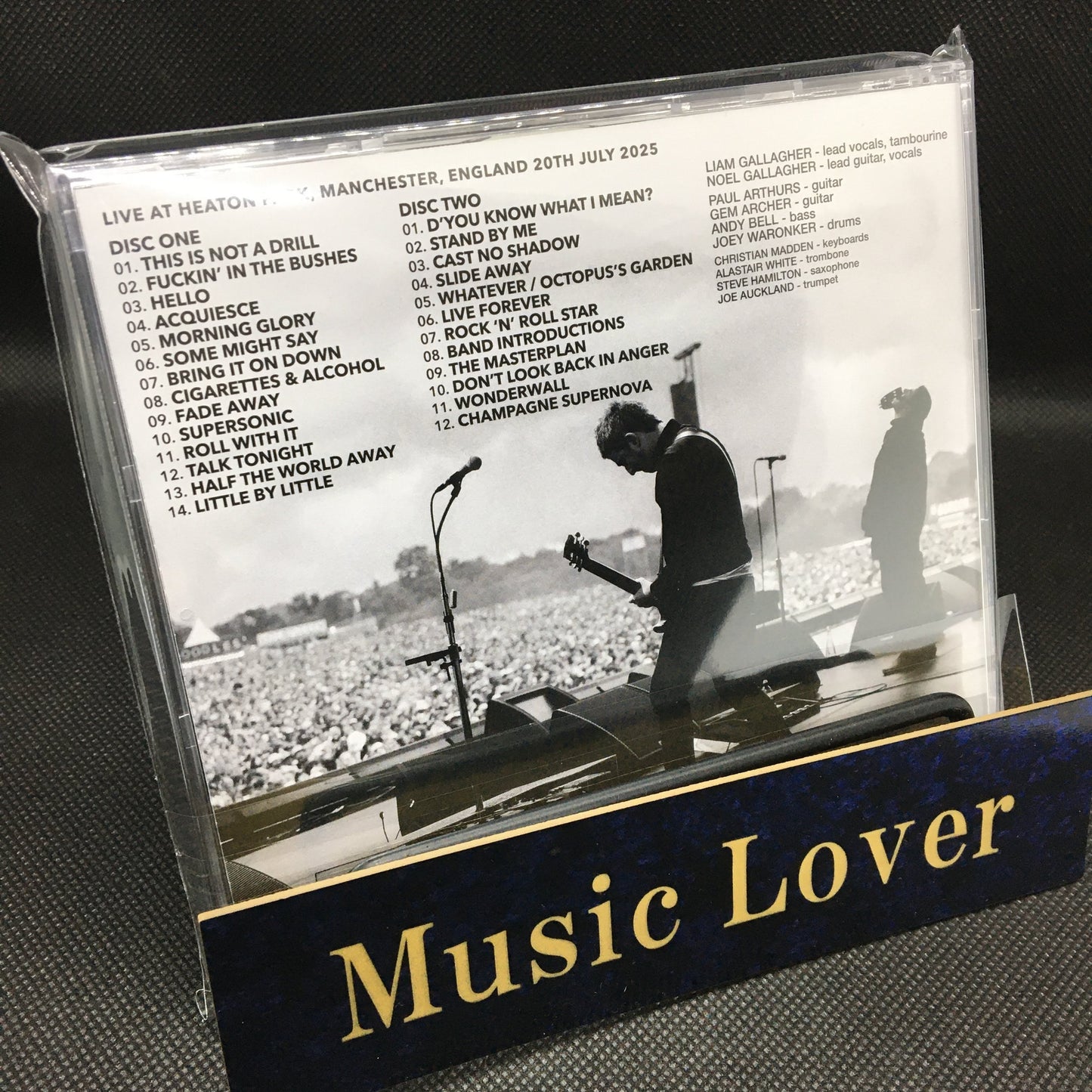 OASIS / DEFINITIVE HEATON PARK 2025 FINAL NIGHT MANCHESTER VIBES IN THE AREA (2CD)