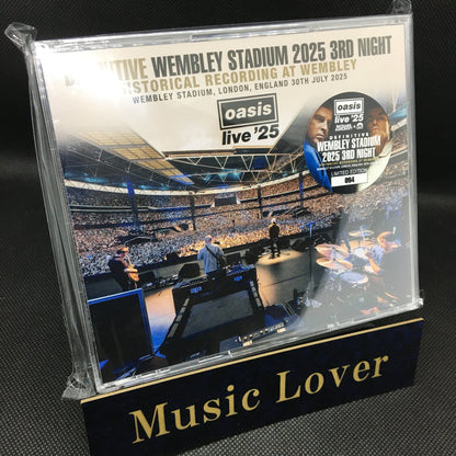 OASIS / CAST / RICHARD ASHCROFT / DEFINITIVE WEMBLEY STADIUM  2025 3RD NIGHT HISTORICAL RECORDING AT WEMBLEY (3CD)