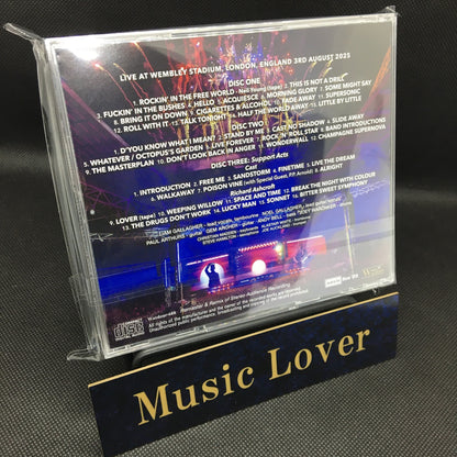 OASIS / CAST / RICHARD ASHCROFT / DEFINITIVE WEMBLEY STADIUM 2025 FINAL NIGHT LEGENDARY GIG & RECORDING (3CD)