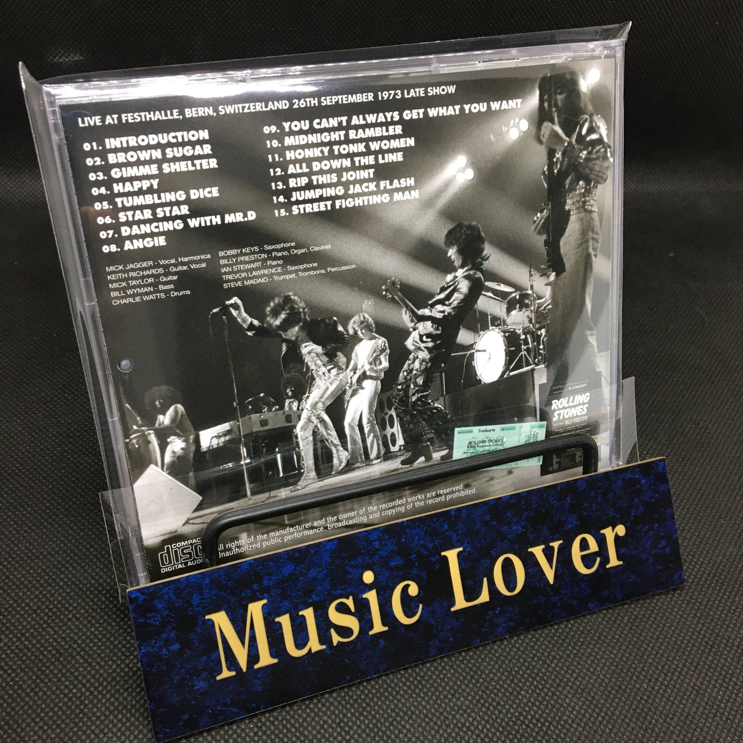 THE ROLLING STONES / BERN 1973 2ND NIGHT LATE SHOW with New Artworks & Label Designs (1CD)