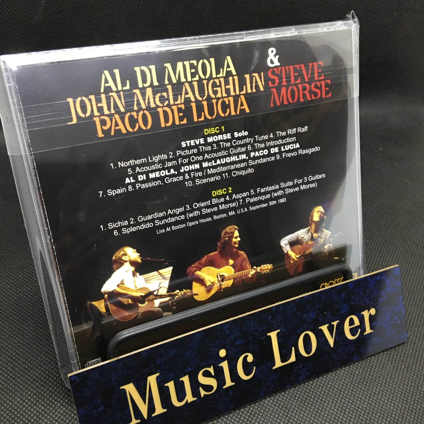 AL DI MEOLA, JOHN McLAUGHLIN, PACO DE LUCÍA Y STEVE MORSE / EN VIVO EN BOSTON 1983 (2CDR)