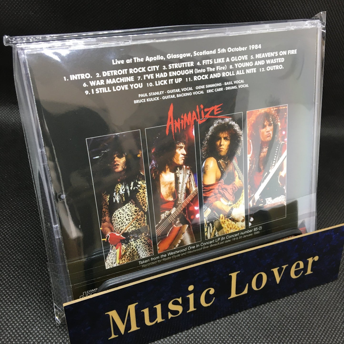 KISS / ANIMALIZE AT THE APOLLO THE WESTWOOD ONE MASTER STEREO SOUNDBOARD (1CD)