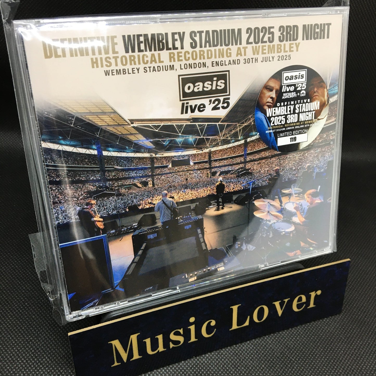 OASIS / CAST / RICHARD ASHCROFT / DEFINITIVE WEMBLEY STADIUM  2025 3RD NIGHT HISTORICAL RECORDING AT WEMBLEY (3CD)