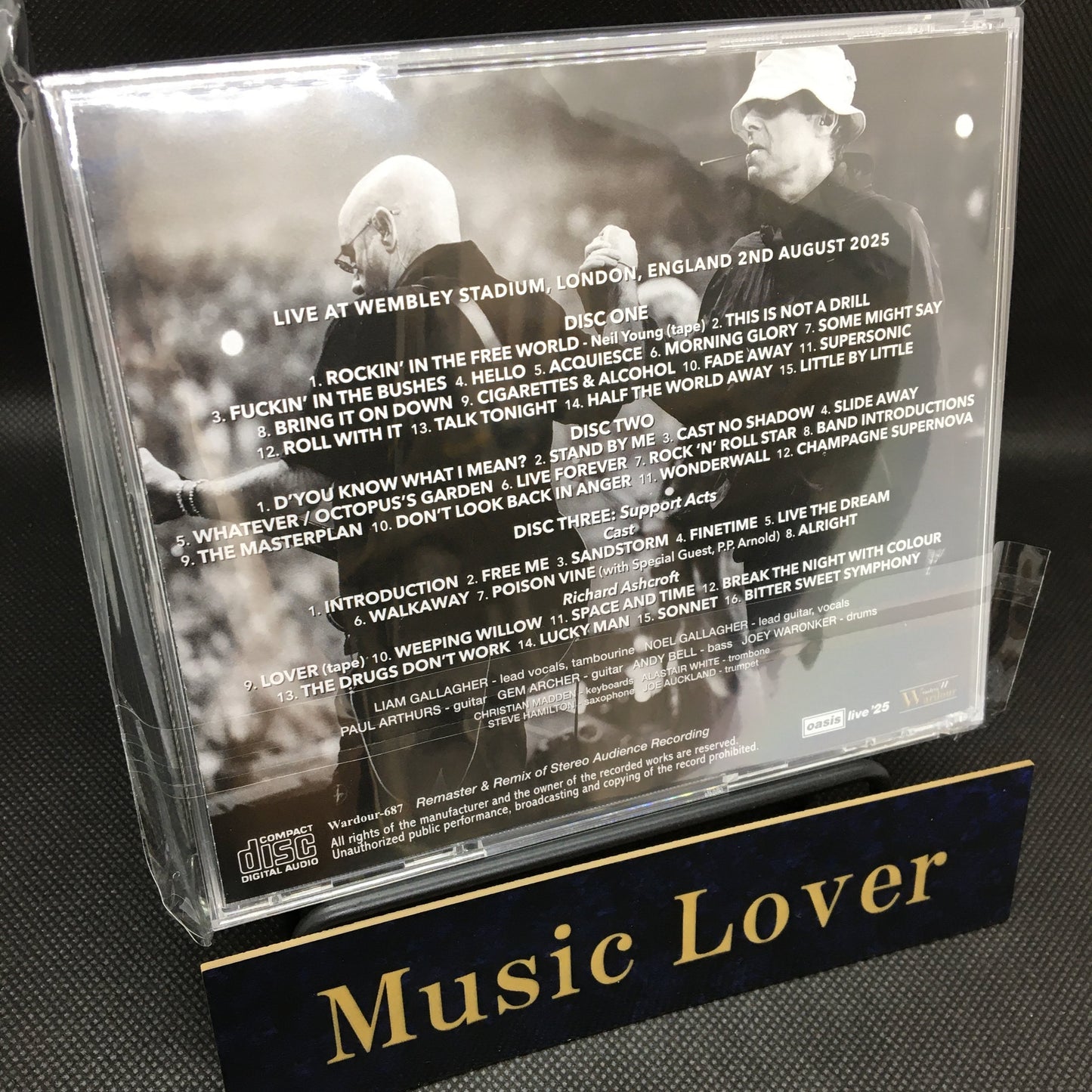 OASIS / CAST / RICHARD ASHCROFT / DEFINITIVE WEMBLEY STADIUM 2025 4TH NIGHT LONDON VIBES IN THE AREA (3CD)