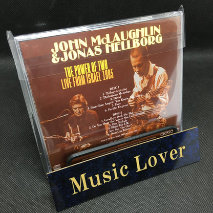 JOHN McLAUGHLIN & JONAS HELLBORG / THE POWER OF TWO LIVE FROM ISRAEL 1985 SOUNDBOARD (2CDR)