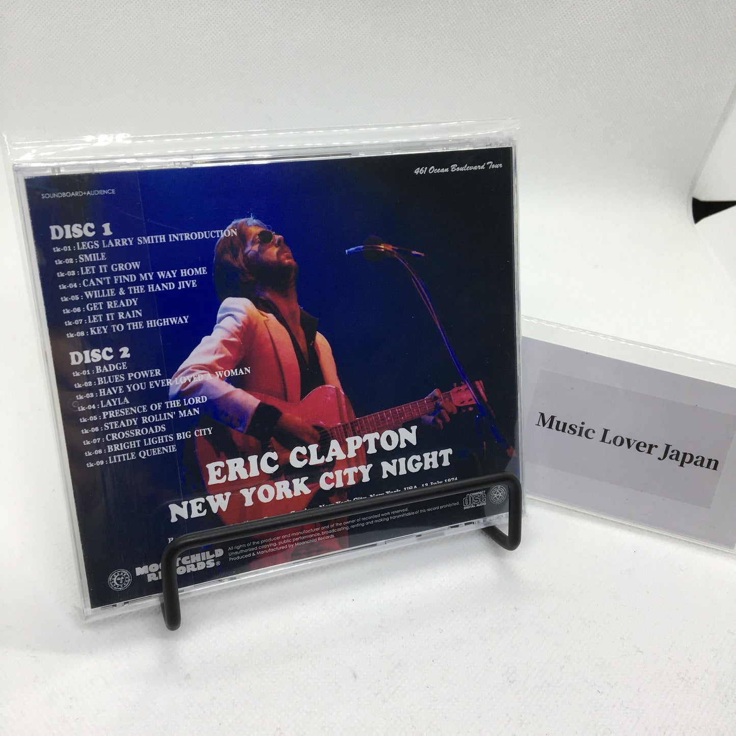 Eric Clapton New York City Night 1974 2CD Moonchild Records