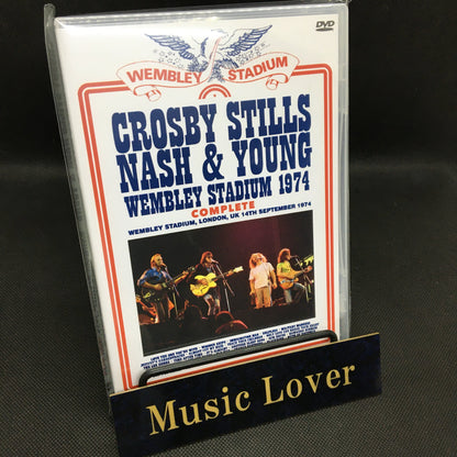 CROSBY STILLS NASH & YOUNG / WEMBLEY STADIUM 1974 COMPLETE PRO SHOT (2DVDR)