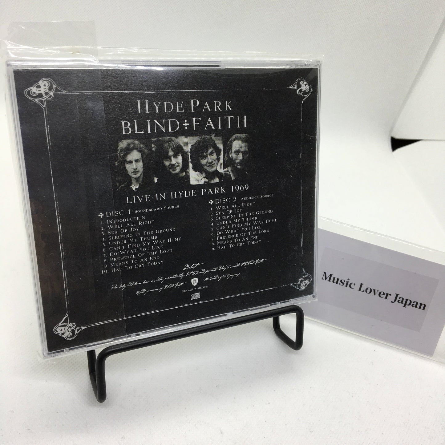 Blind Faith Hyde Park 1969 2CD Mid Valley