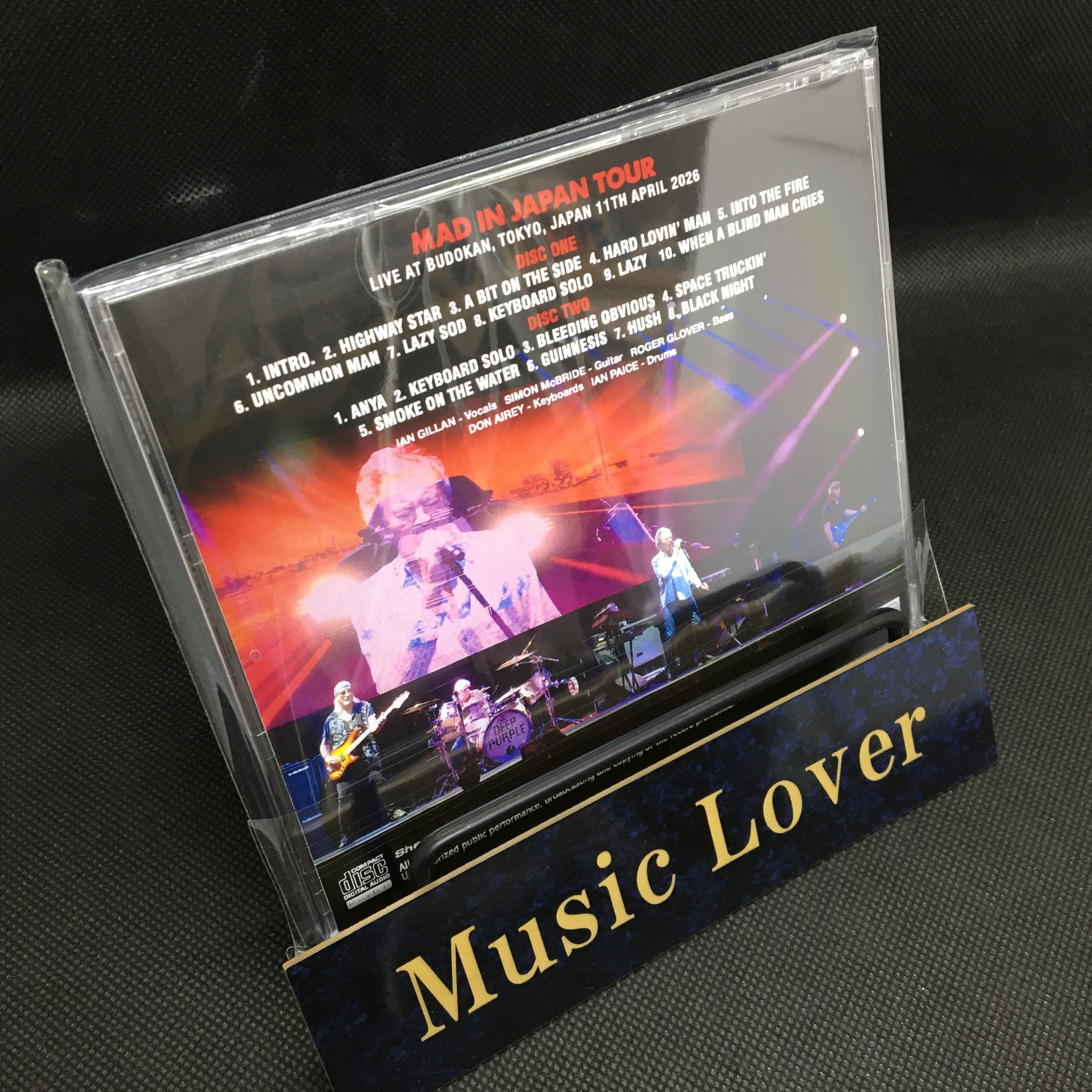 DEEP PURPLE / BUDOKAN 2026 (2CDR) – WORLD MUSIC LOVER