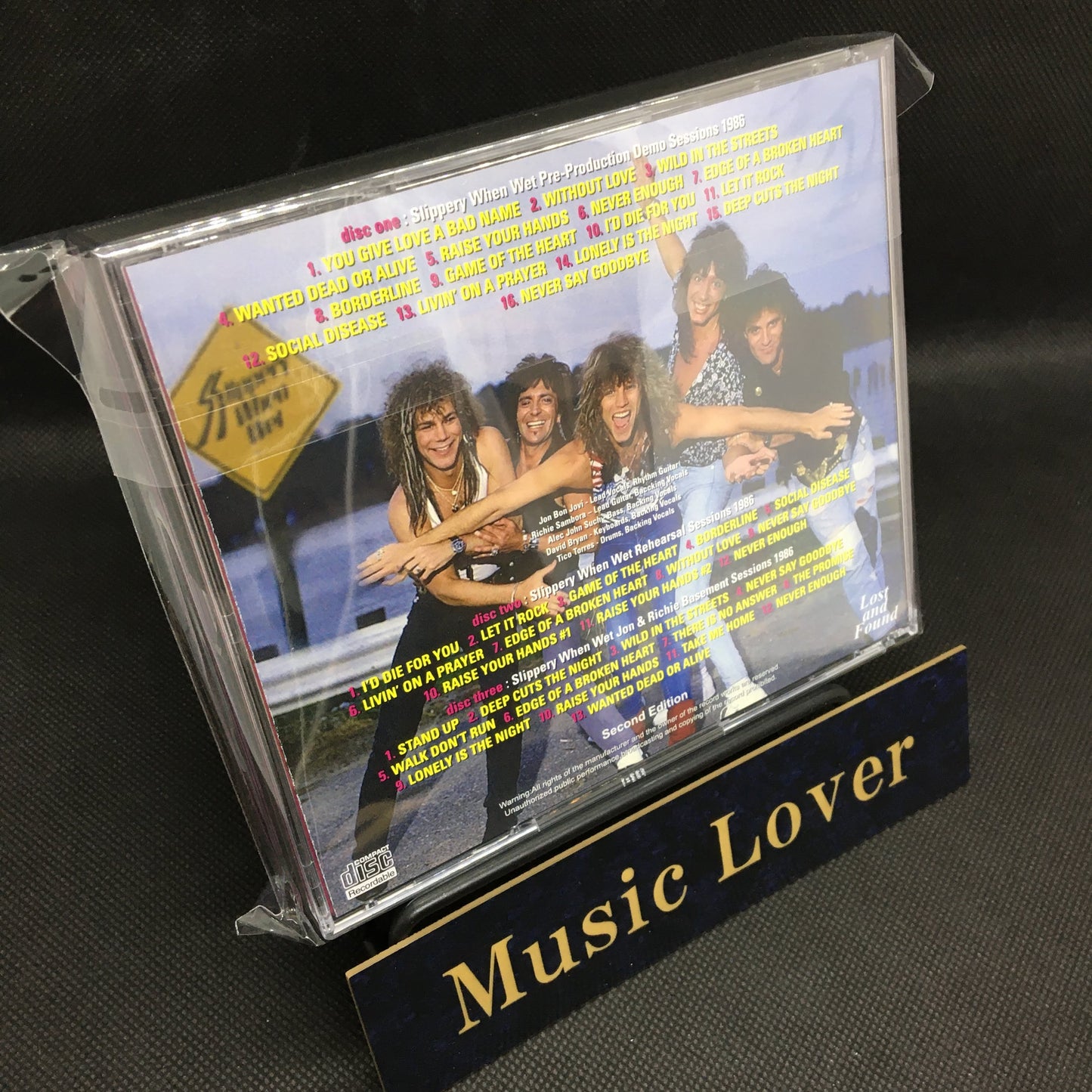 BON JOVI / SLIPPERY WHEN WET COMPLETE SESSIONS SOUNDBOARD (3CDR)