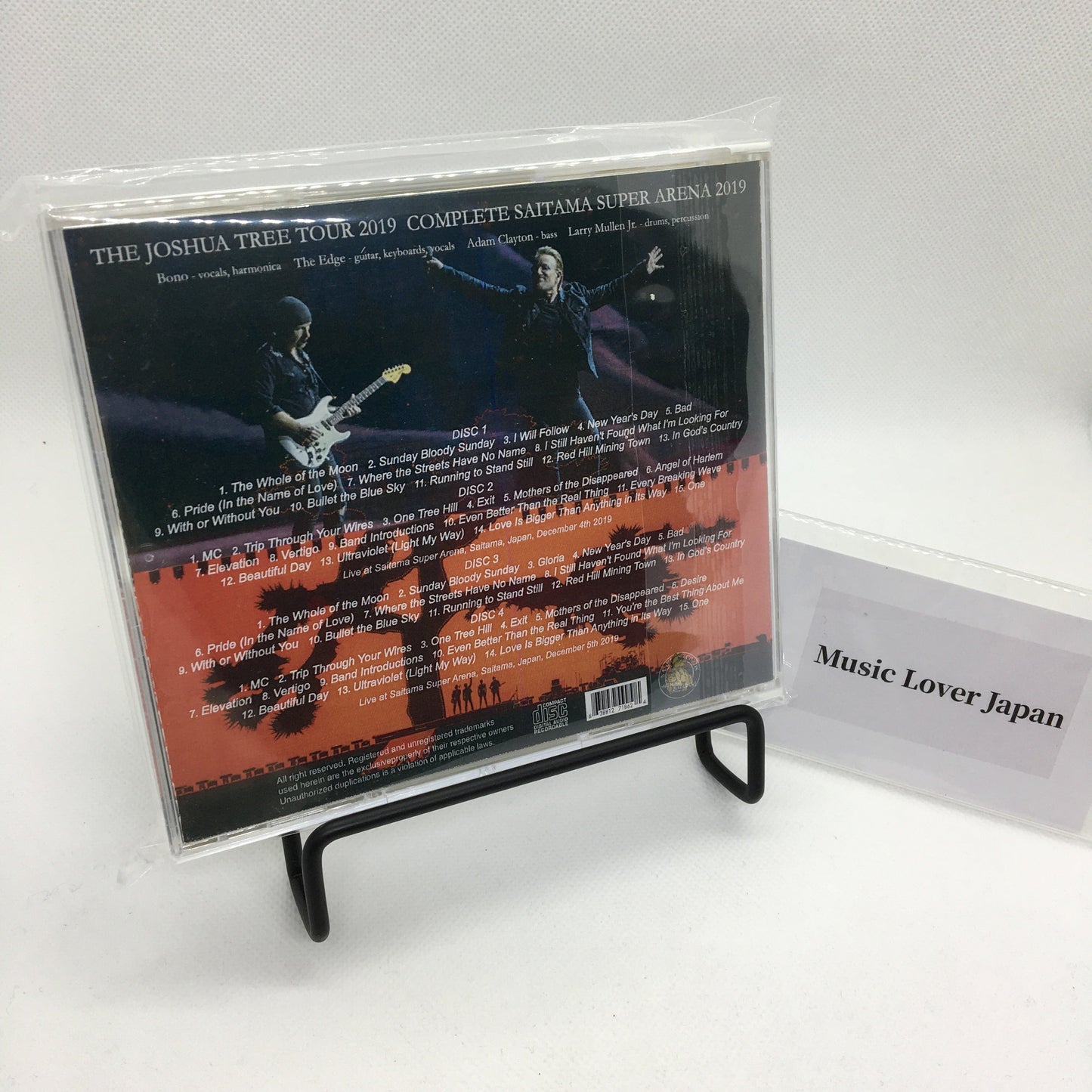 U2 / THE JOSHUA TREE TOUR 2019 COMPLETE SAITAMA SUPER ARENA 2019 (4CDR)