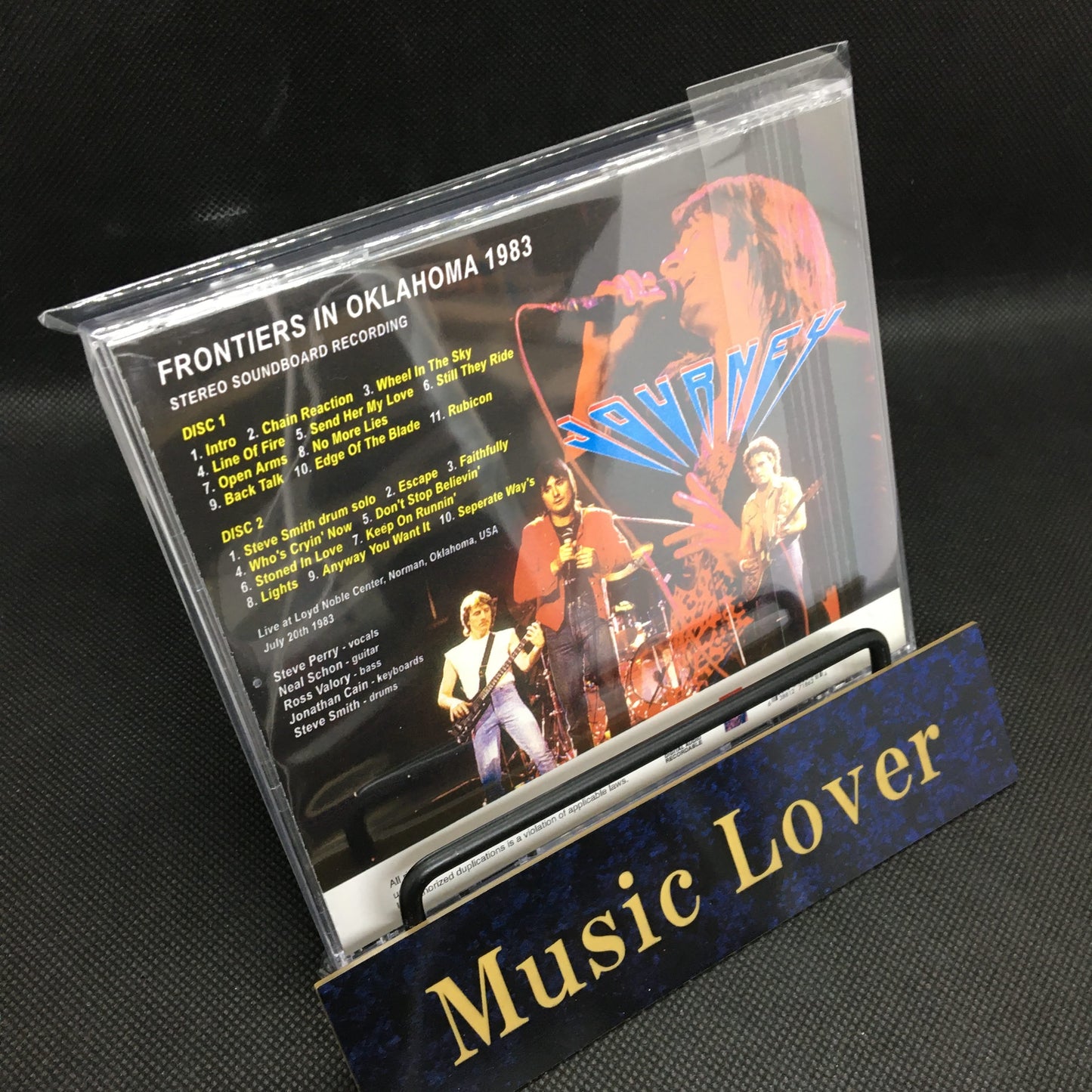 JOURNEY / FRONTIERS IN OKLAHOMA 1983 STEREO SOUNDBOARD (2CDR)