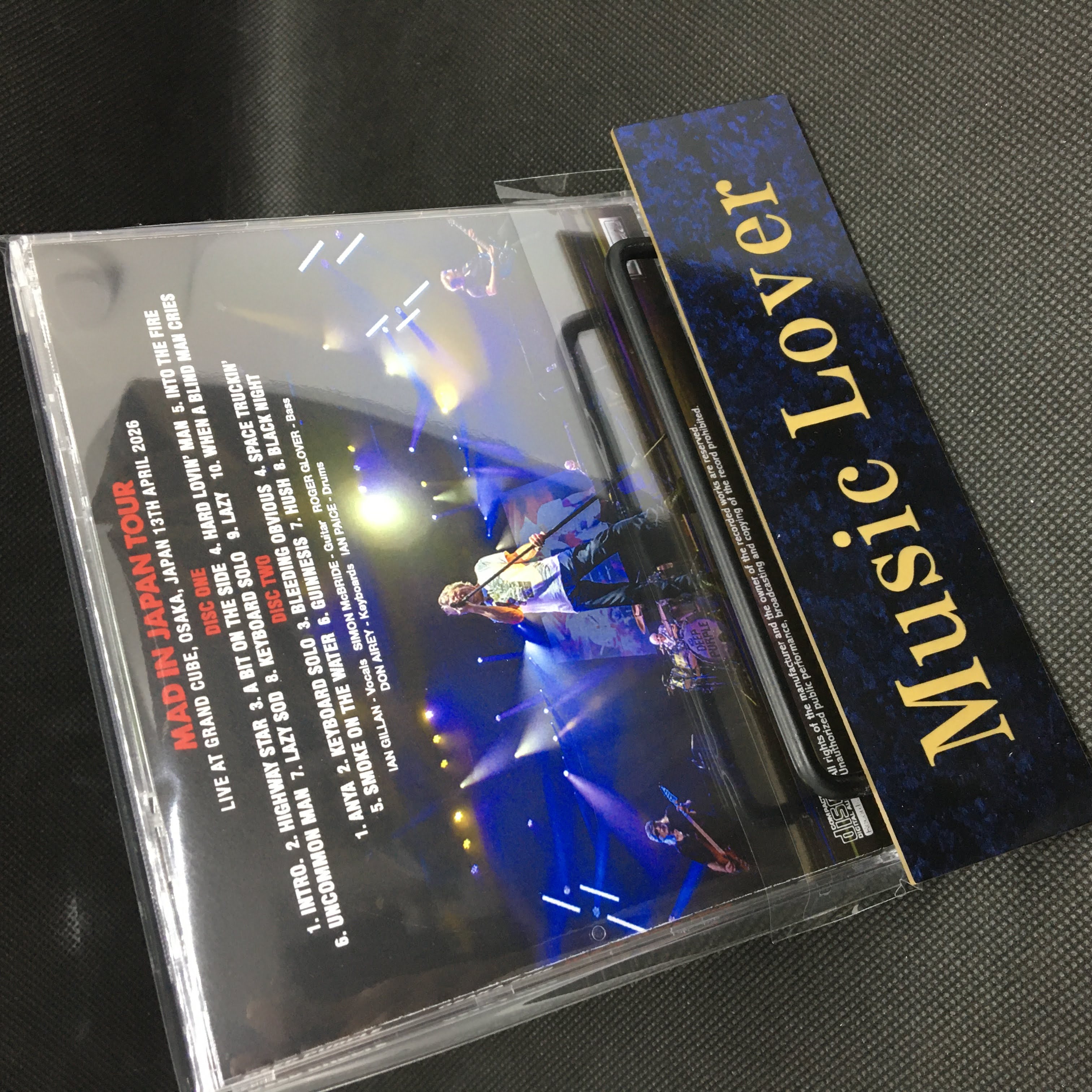 DEEP PURPLE / OSAKA 2026 (2CDR) – WORLD MUSIC LOVER