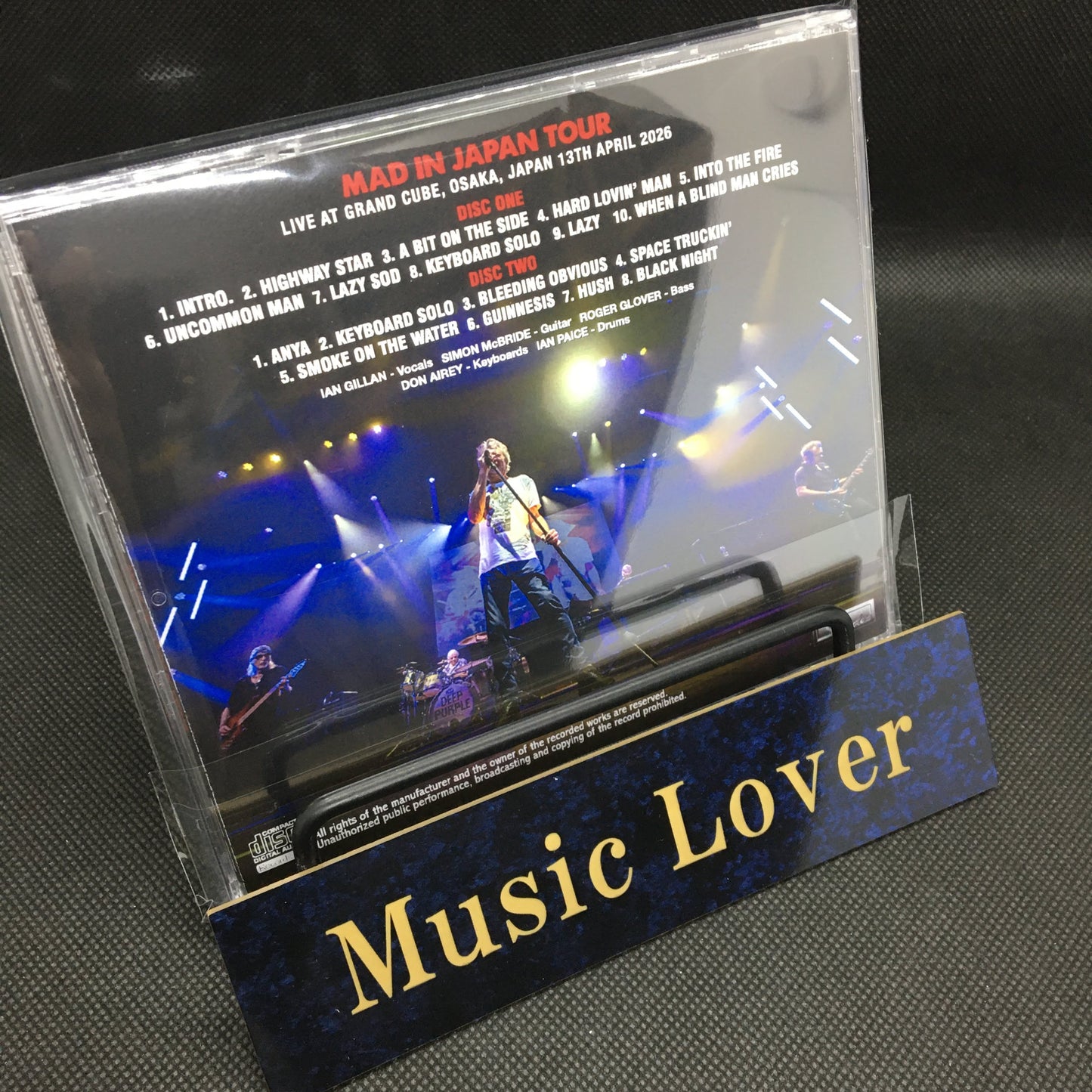 DEEP PURPLE / OSAKA 2026 (2CDR)