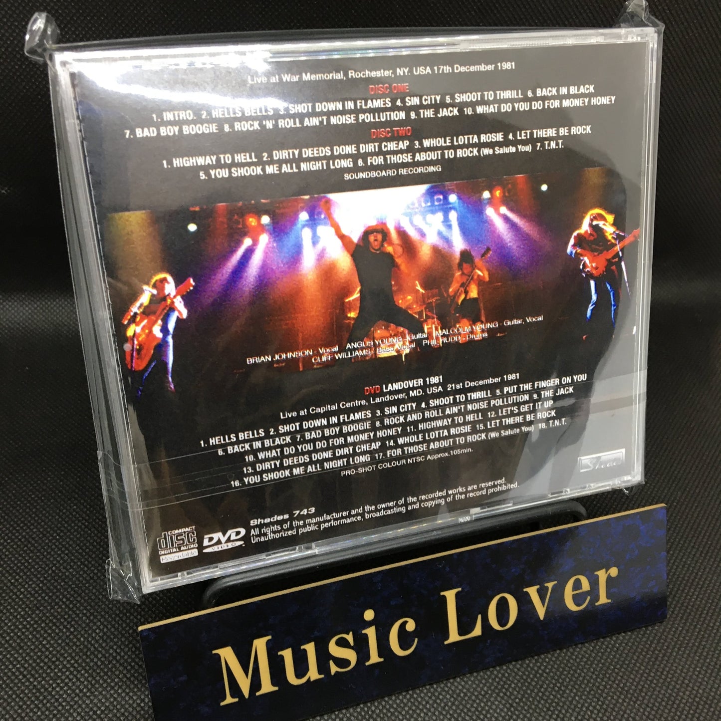 AC/DC / ROCHESTER 1981 SOUNDBOARD (2CDR+1DVDR)