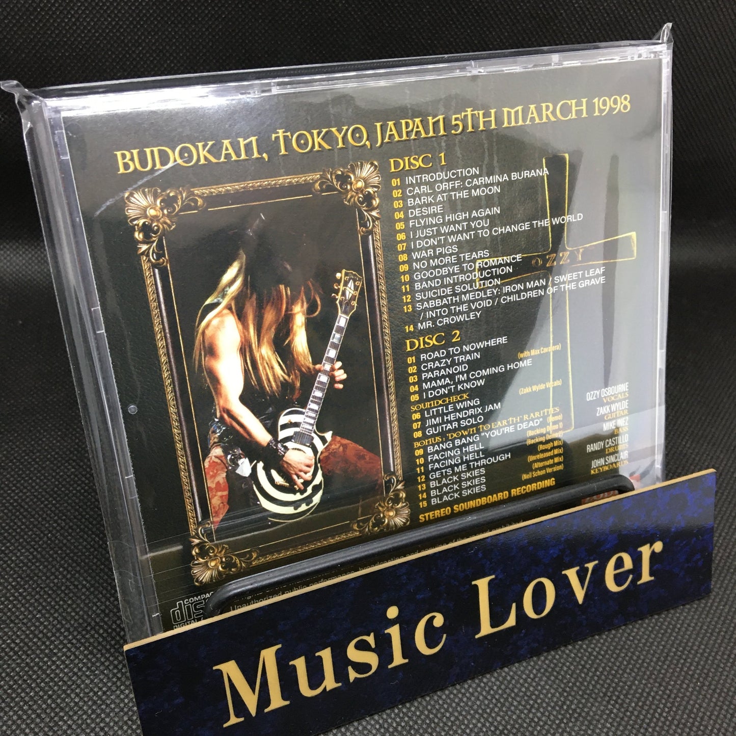 OZZY OSBOURNE / BUDOKAN 1998 SOUNDBOARD (2CD)