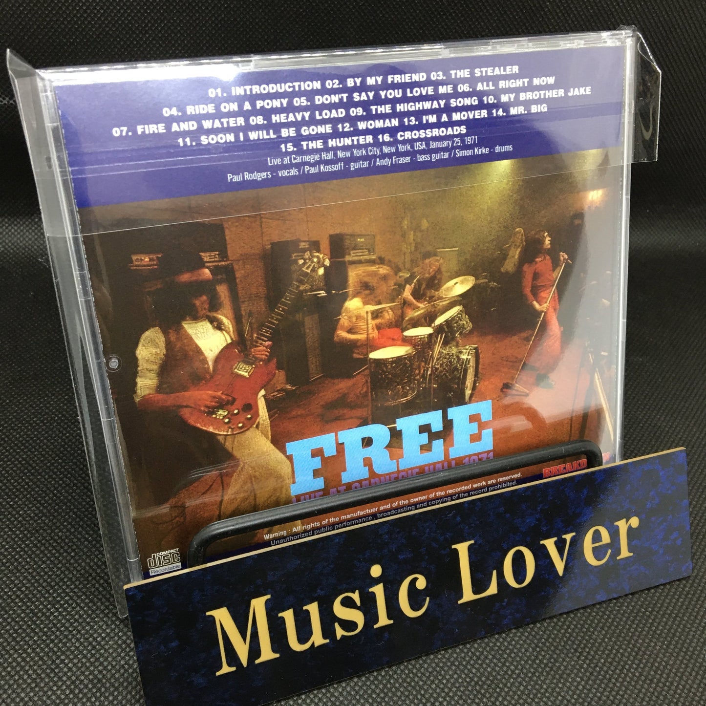 FREE / LIVE AT CARNEGIE HALL 1971 (1CDR)