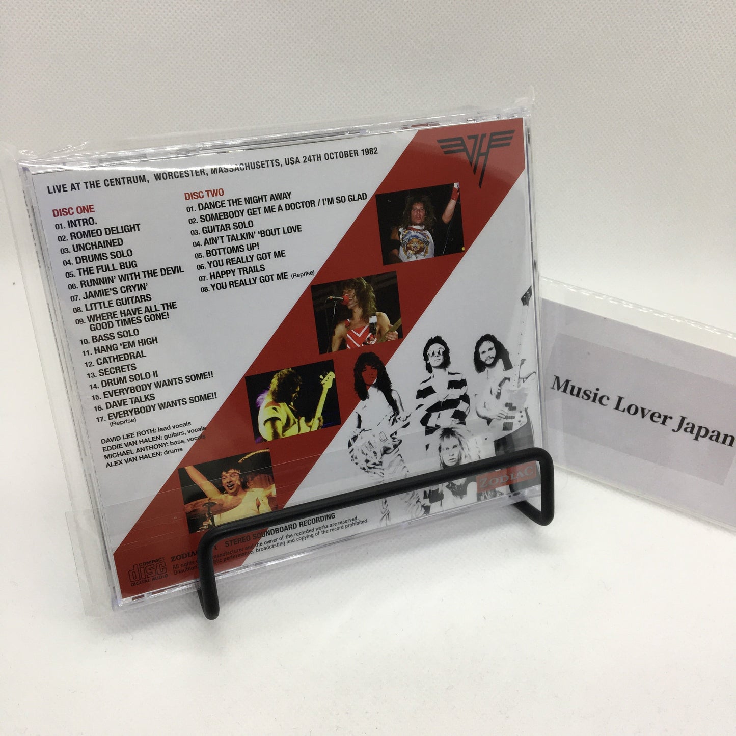 VAN HALEN / WORCESTER 1982 TERCERA NOCHE TABLERO DE SONIDO (2CD)