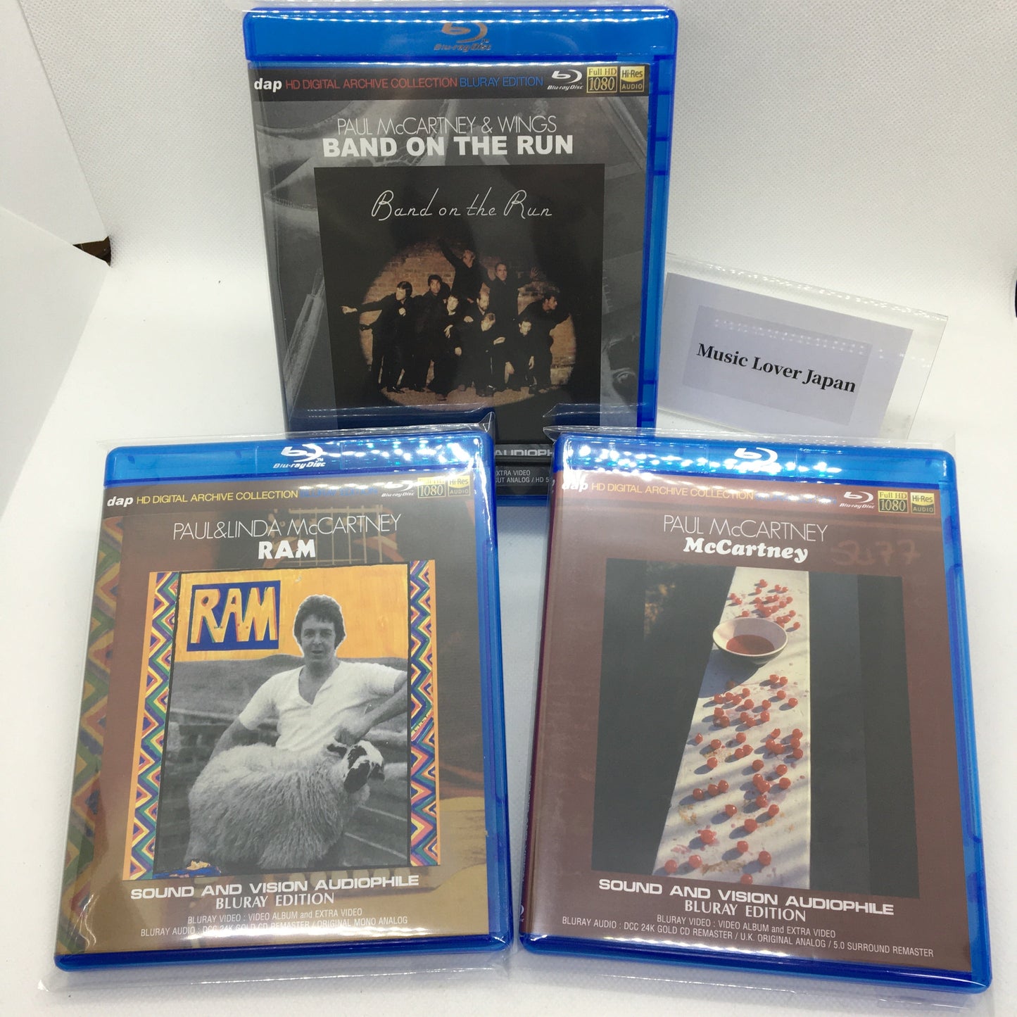 Paul McCartney & Wings Band On The Run Ram McCartney 3 Titles 4 BDR Set Blu-ray Audiophile