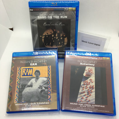 Paul McCartney & Wings Band On The Run Ram McCartney 3 Titles 4 BDR Set Blu-ray Audiophile