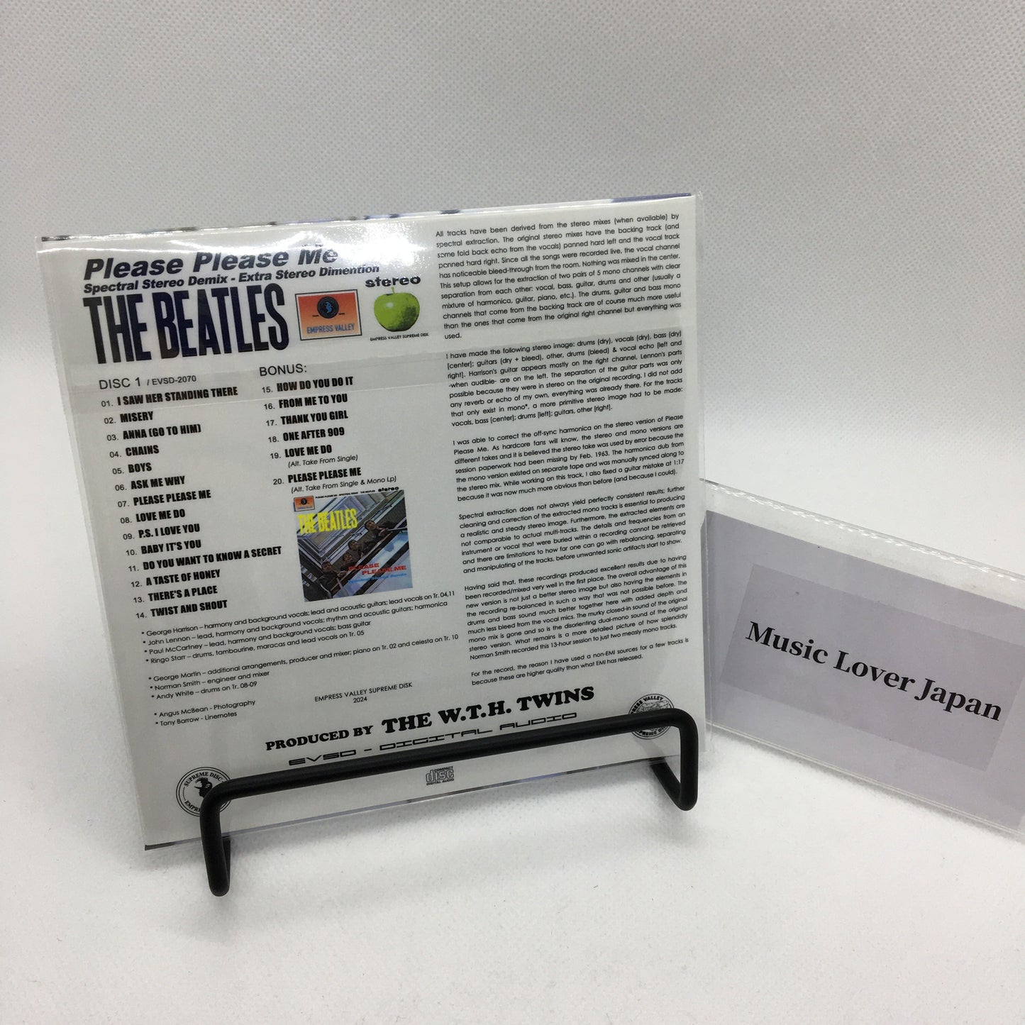 THE BEATLES / PLEASE PLEASE ME DEMIX Prof Stoned Version (1CD)