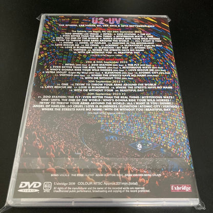U2 / LAS VEGAS 2023 1ST & 2ND NIGHTS MULTICAM (2DVDR)