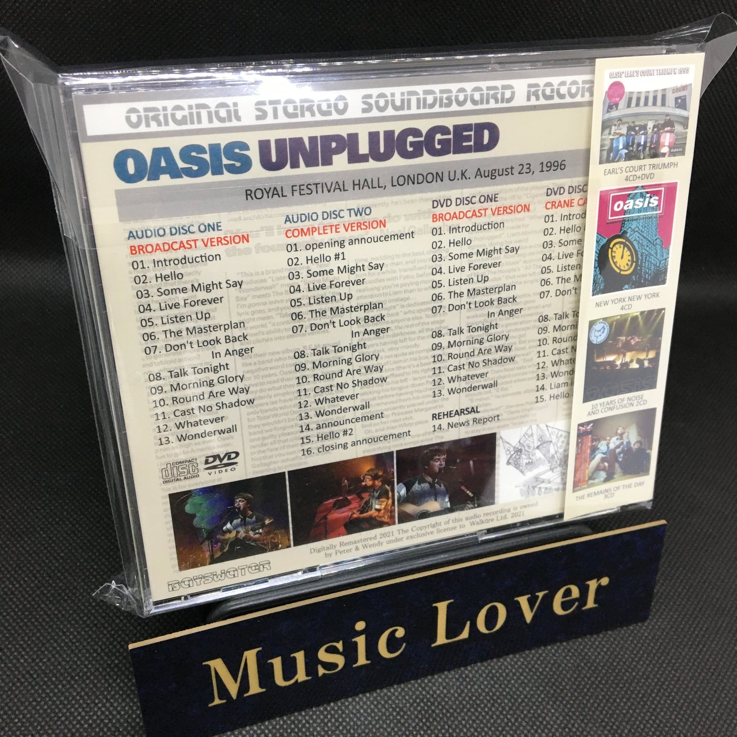 OASIS / 1996 UNPLUGGED 2CD+2DVD