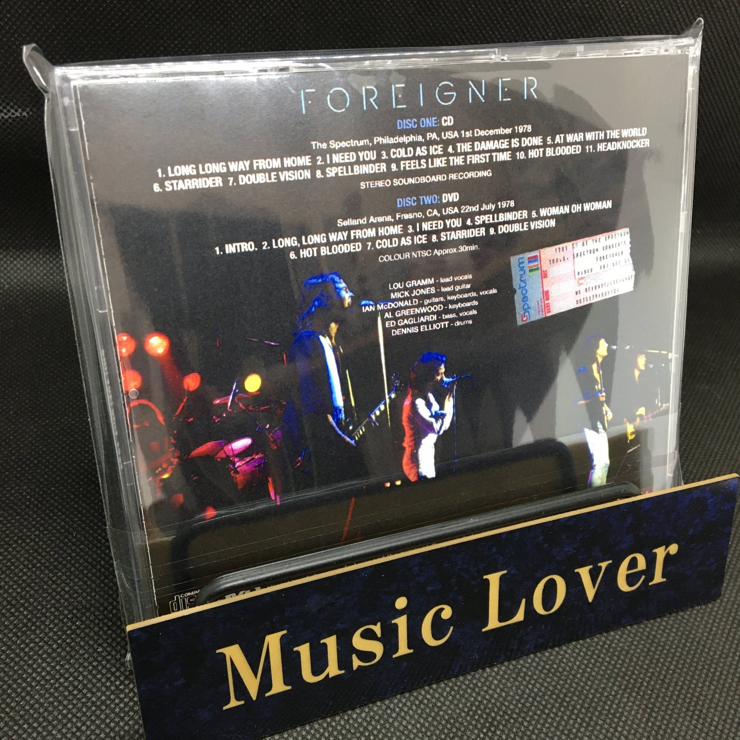 FOREIGNER / PHILADELPHIA 1978 (1CDR+1DVDR)
