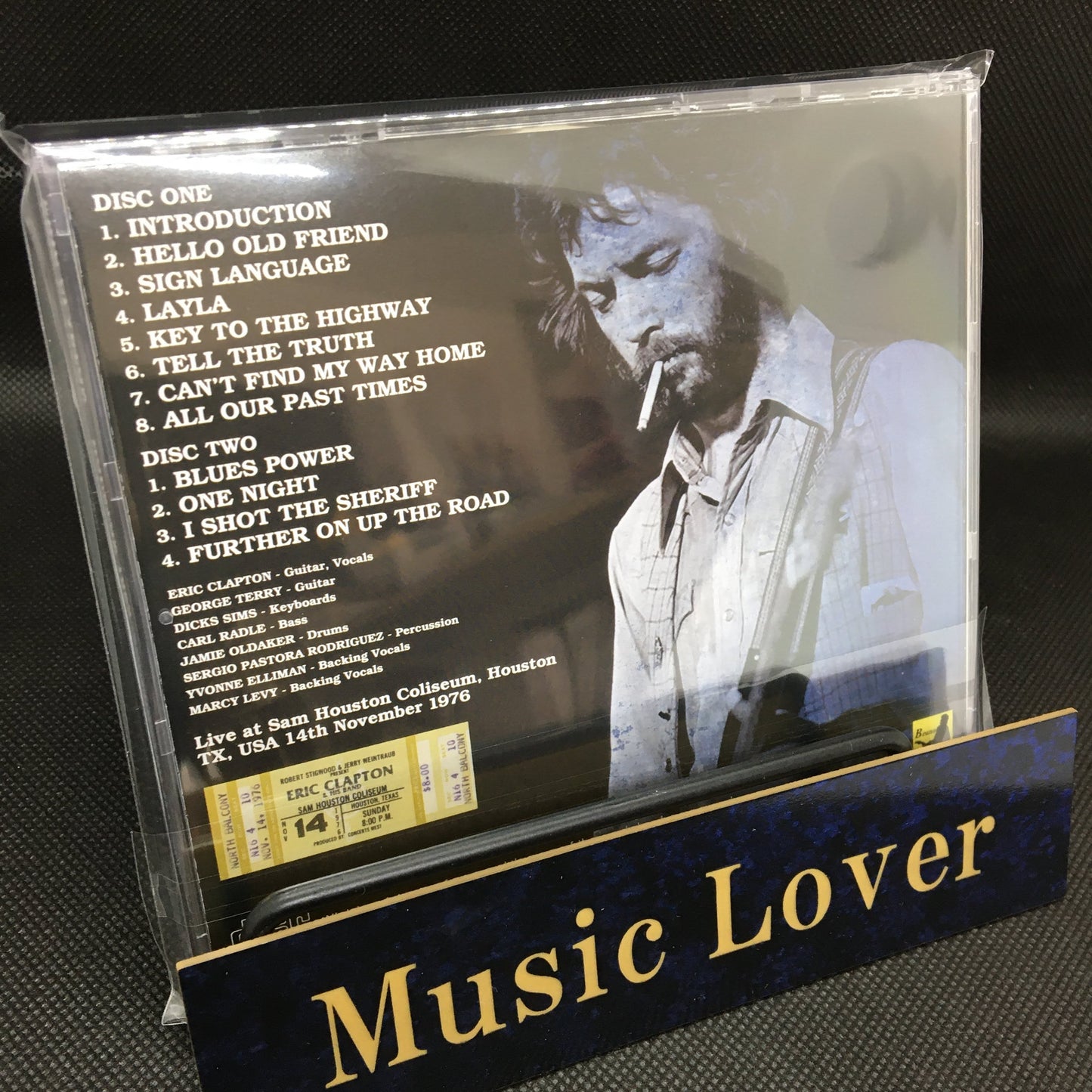 ERIC CLAPTON / HOUSTON 1976 SOUNDBOARD MASTER STEREO SOUNDBOARD (2CD)