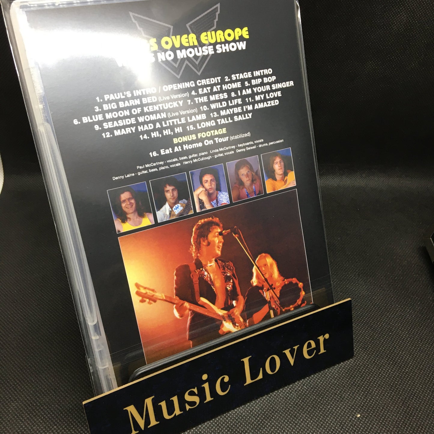 PAUL McCARTNEY & WINGS / WINGS OVER EUROPE THE BRUCE MCMOUSE SHOW WITHOUT MOUSE PRO SHOT (1DVDR)