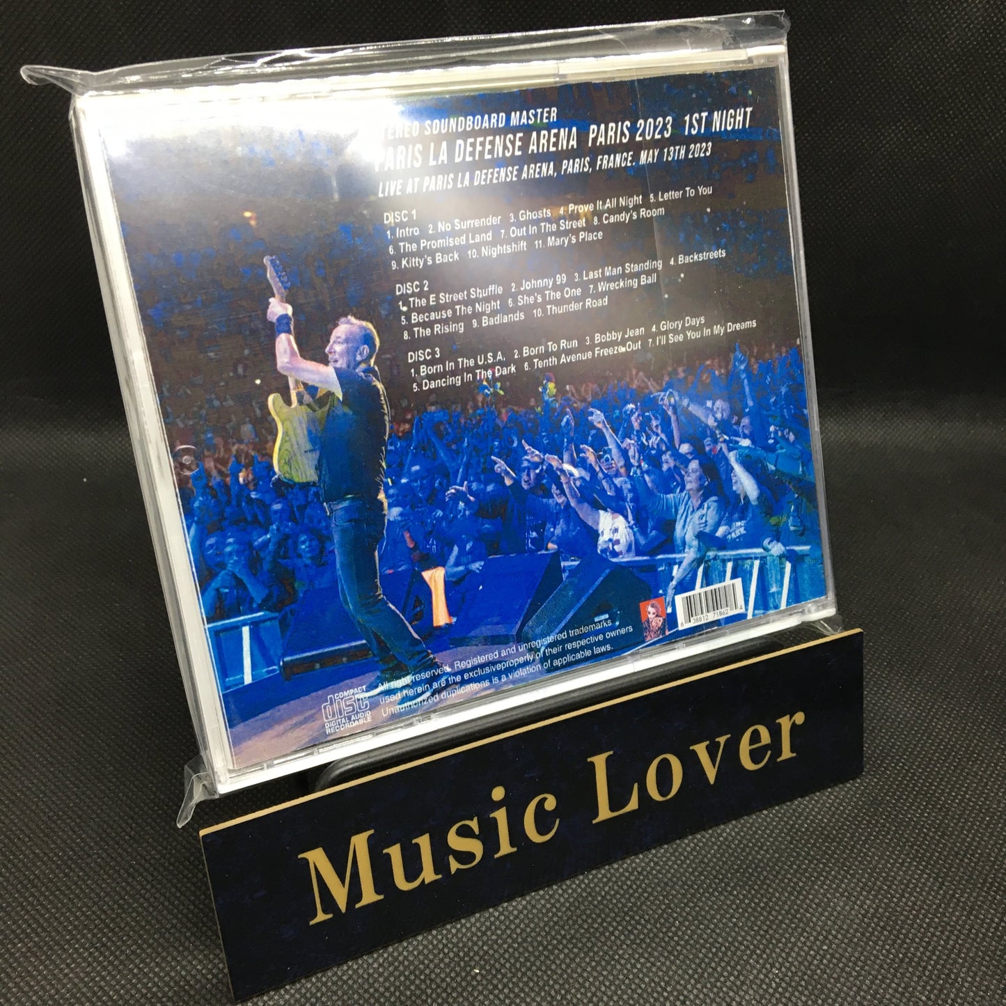 BRUCE SPRINGSTEEN & E STREET BAND / PARIS 2023 1ST NIGHT STEREO SOUNDBOARD (3CDR)