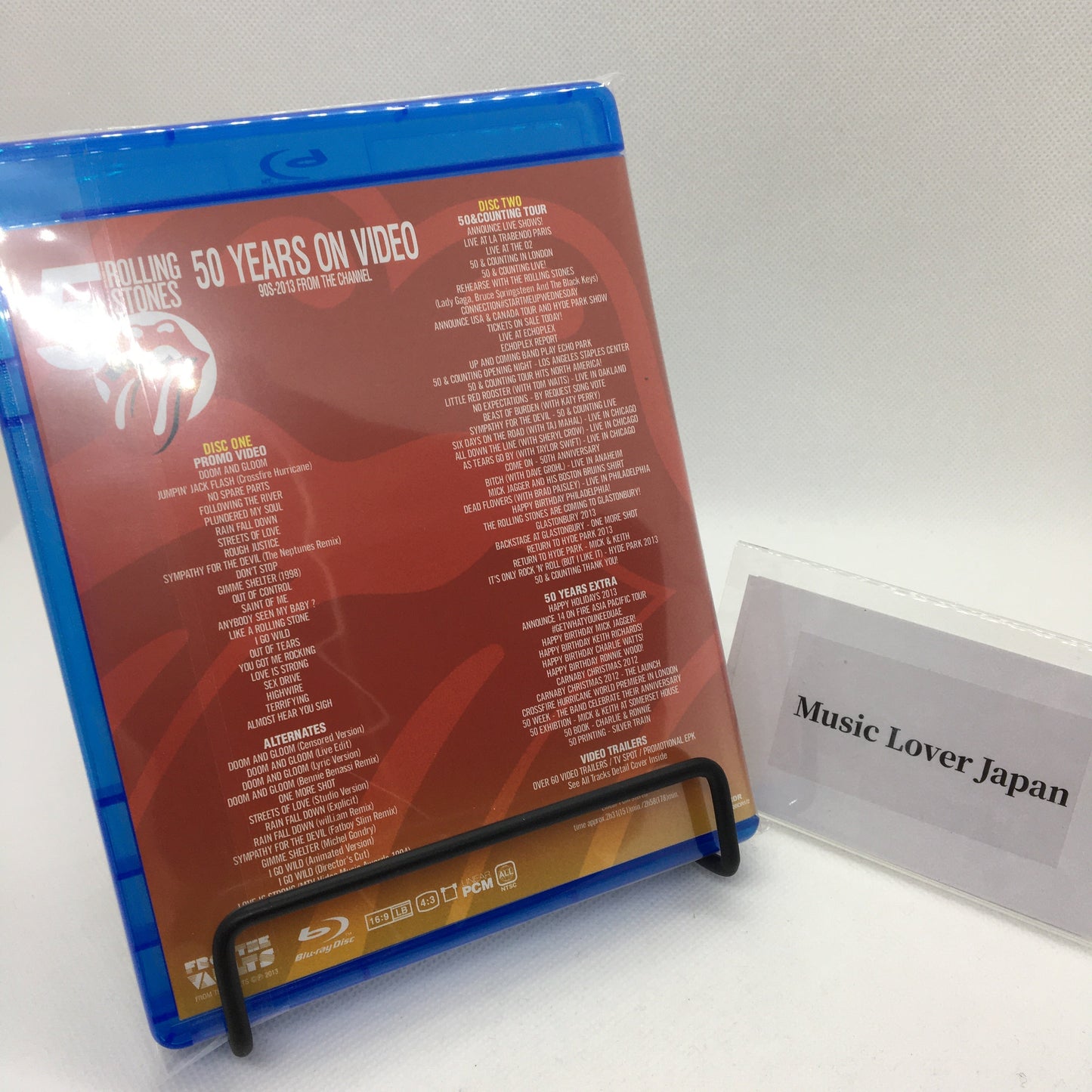 THE ROLLING STONES / 50 YEARS ON VIDEO RED BLU-RAY DISC EDITION (2BDR)