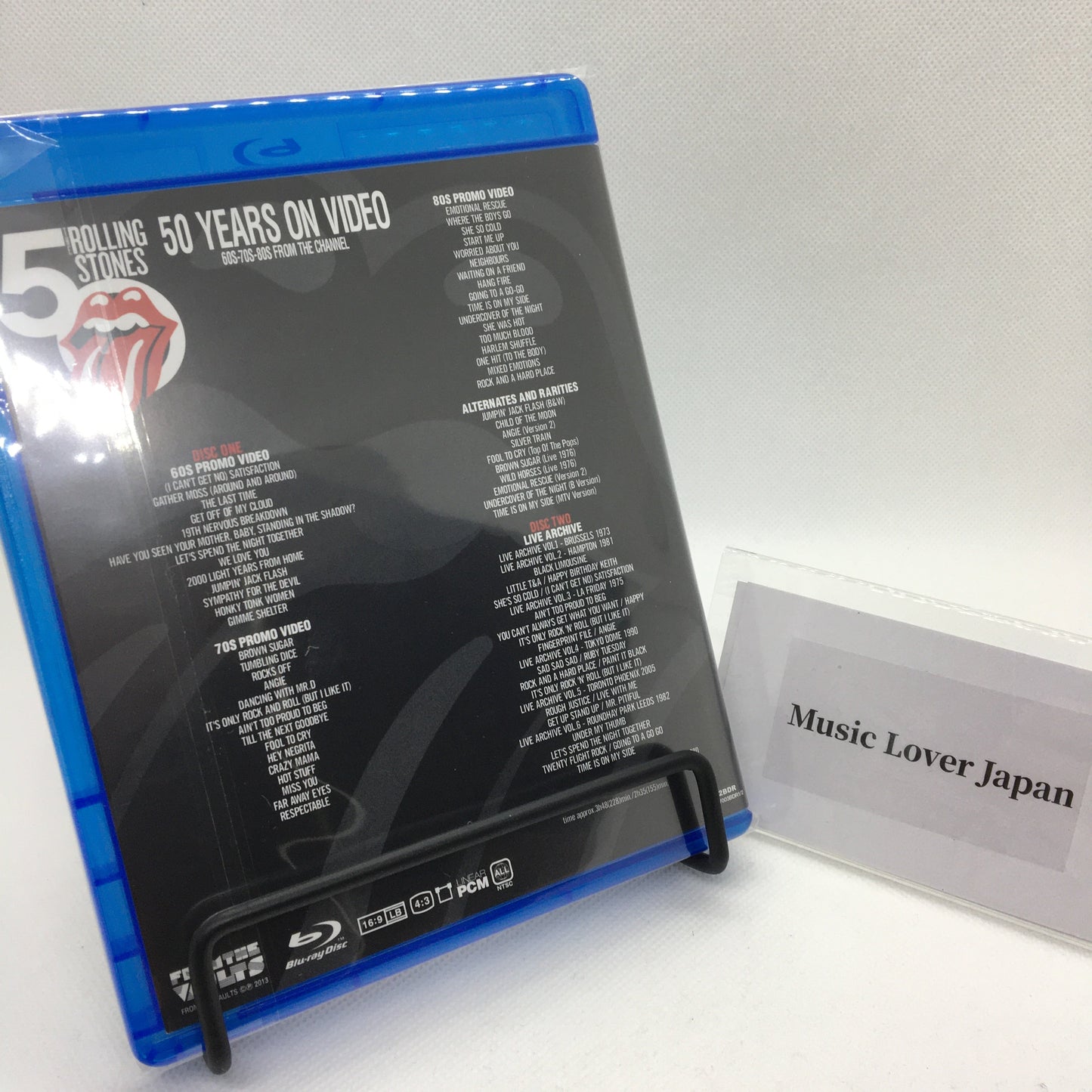 THE ROLLING STONES / 50 YEARS ON VIDEO BLACK BLU-RAY DISC EDITION (2BDR)