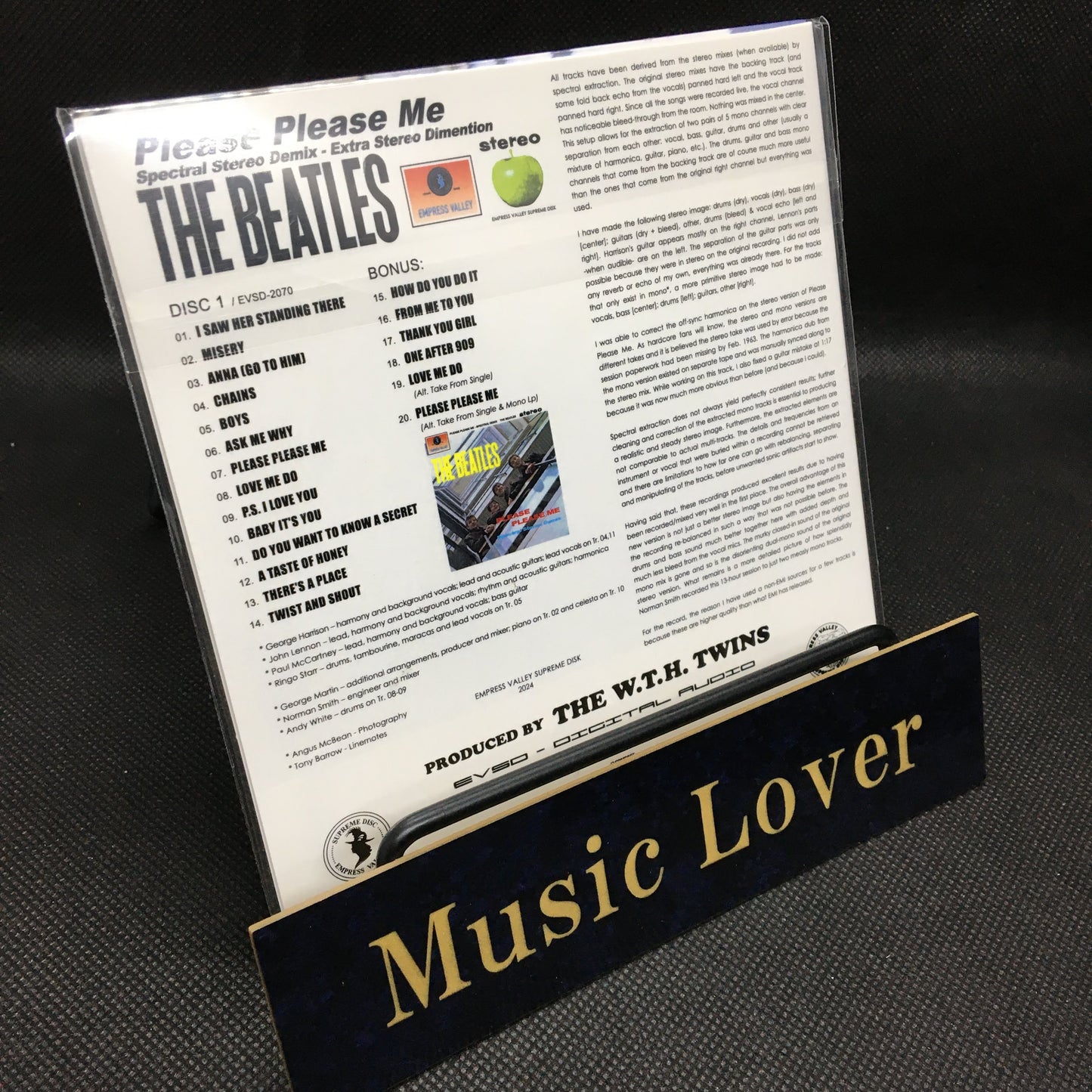 THE BEATLES / PLEASE PLEASE ME DEMIX Prof Stoned Version (1CD)