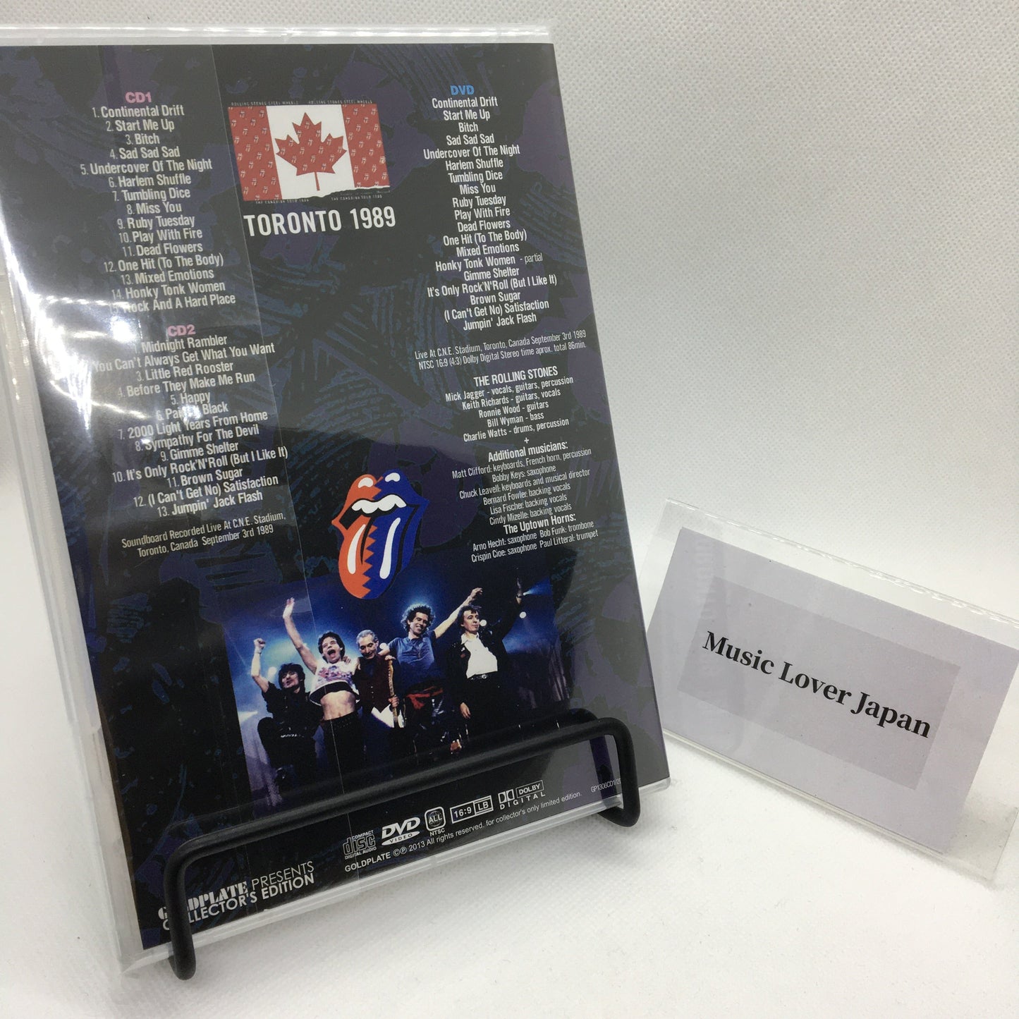 The Rolling Stones Steel Wheels Toronto 1989 2CD 1DVD Set