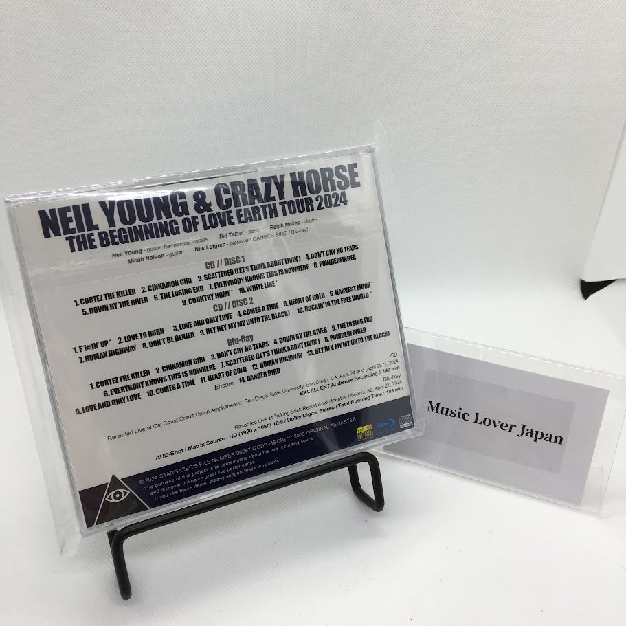 NEIL YOUNG Y CRAZY HORSE / EL COMIENZO DE LOVE EARTH TOUR 2024 (2 CDR + 1 BDR)