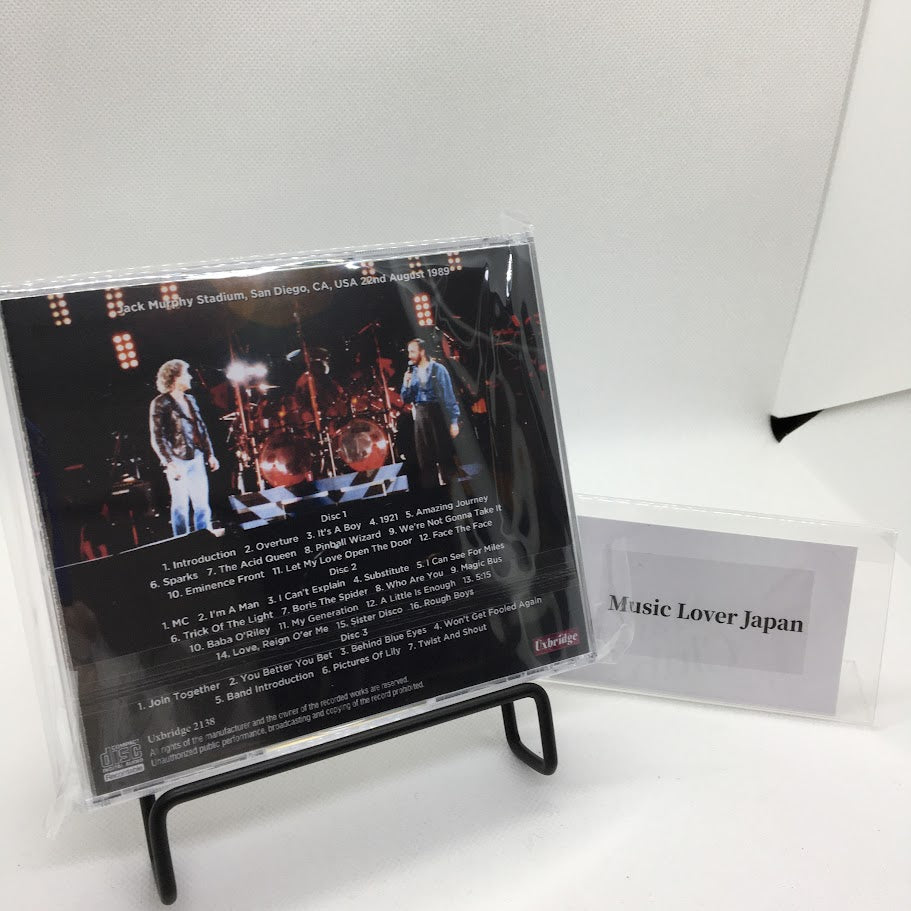 THE WHO / SAN DIEGO 1989 MIKE MILLARD 1ST GEN TAPES (3CDR)