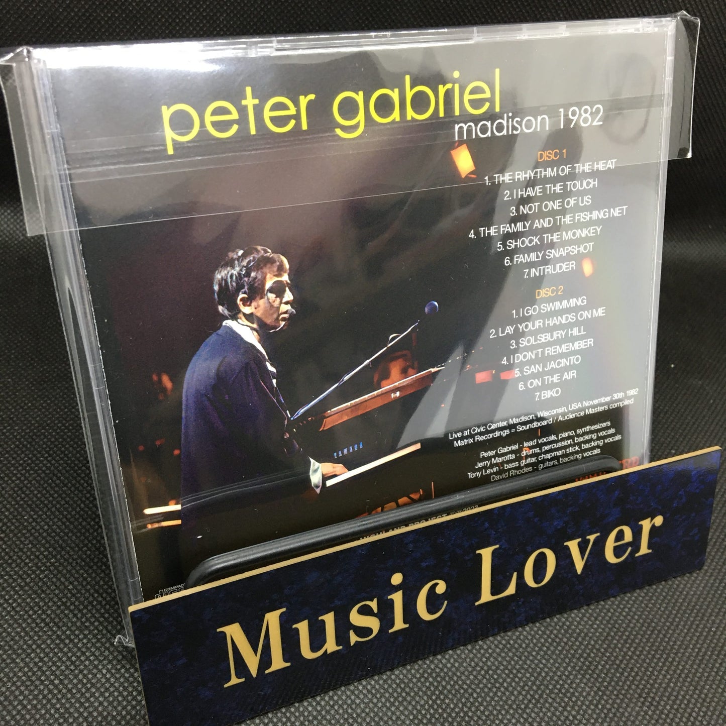 PETER GABRIEL / MADISON 1982 Soundboard (2CDR)