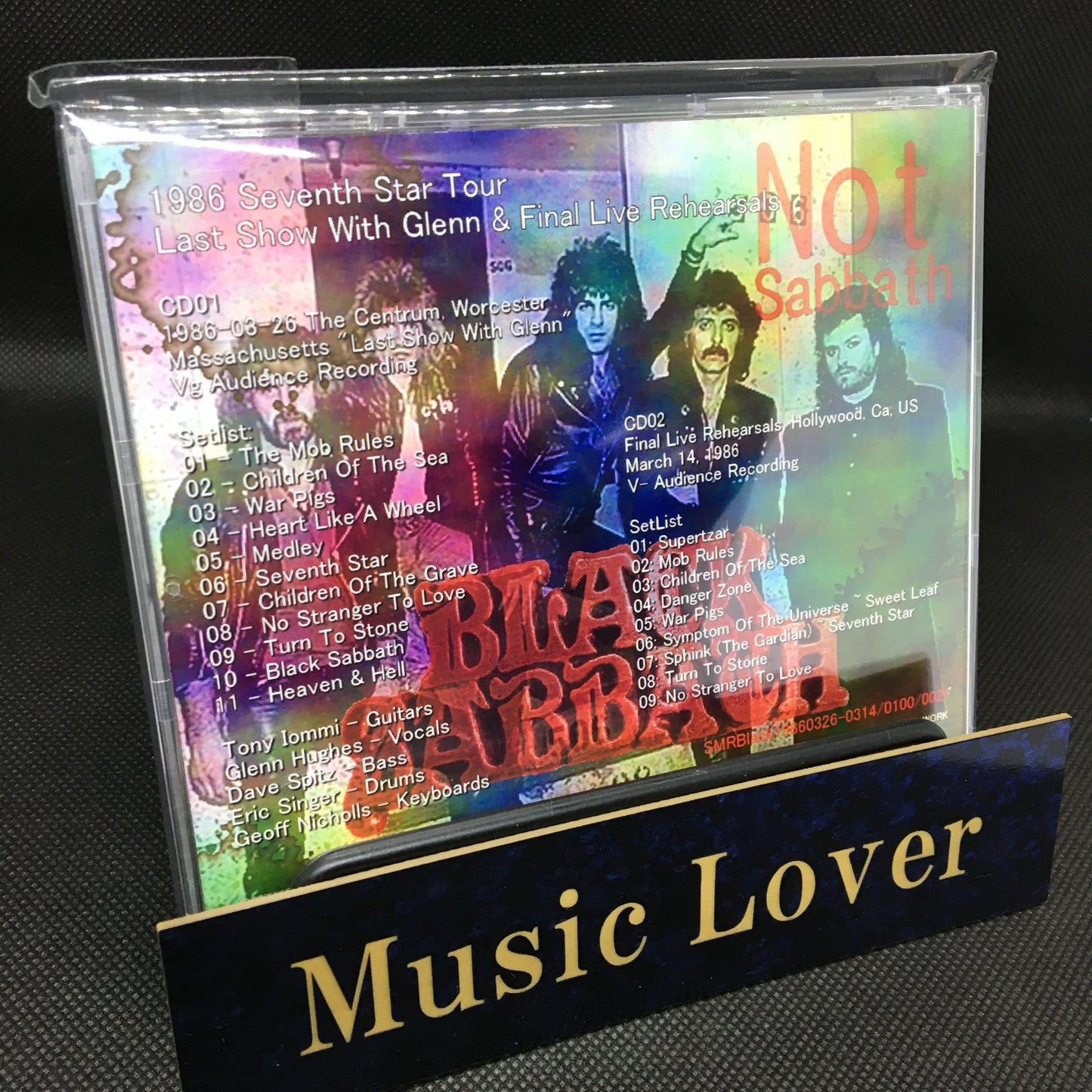 BLACK SABBATH / Seventh Star Tour 1986 (2CDR)