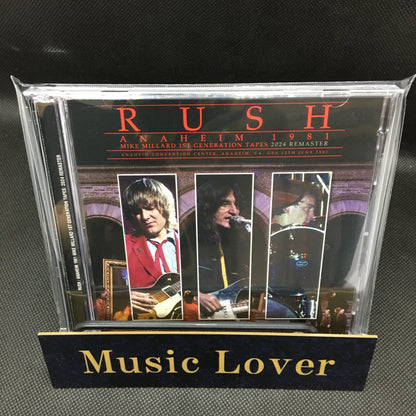 RUSH / ANAHEIM 1981 MIKE MILLARD 1ST GENERATION TAPES 2024 REMASTER (2CD)