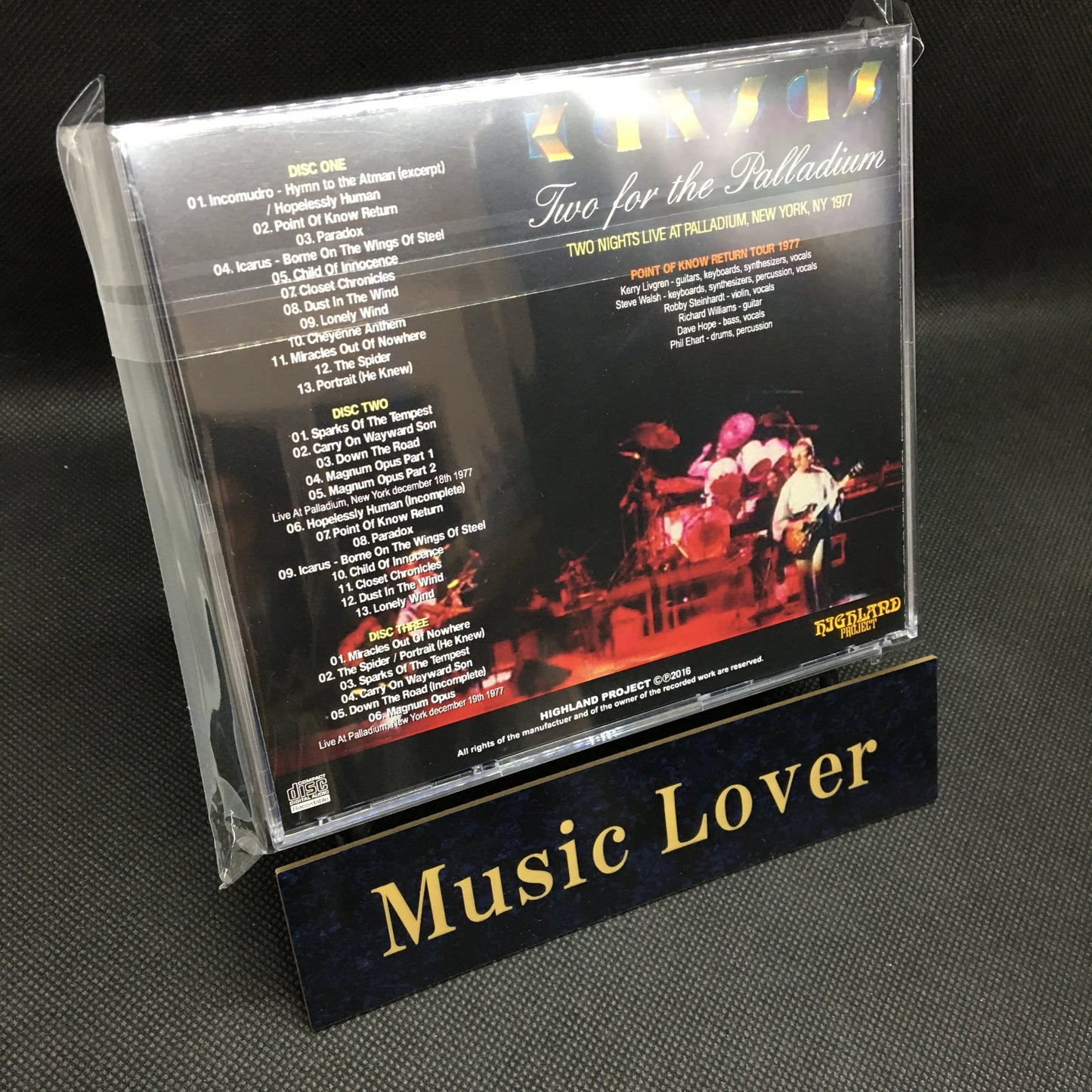 KANSAS / TWO FOR THE PALLADIUM (3CDR)